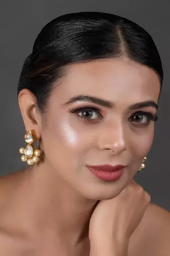 Pearl Beaded Handcrafted Kundan Earrings