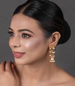 Gold Tone Kundan Inspired Jhumki