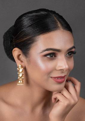 Gold Tone Kundan Inspired Jhumki 2