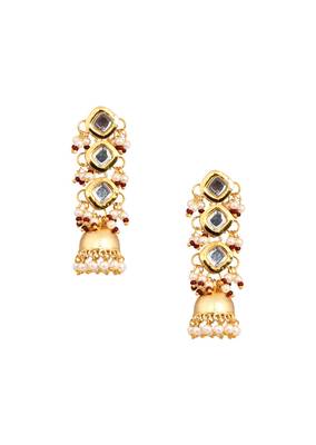 Gold Tone Kundan Inspired Jhumki 3