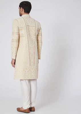 Beige Sherwani 2