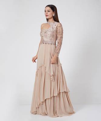 Pastel Peach Gown 1