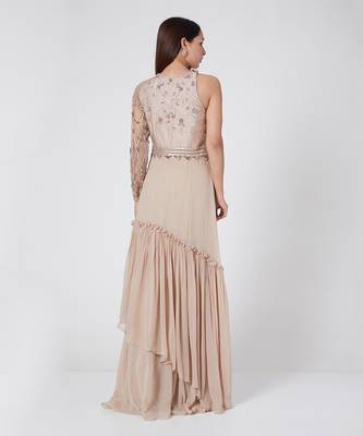 Pastel Peach Gown 2