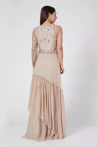 Pastel Peach Gown