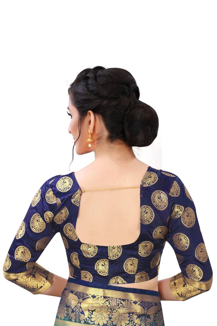 Mr & Mrs Creation Present Green Colour Cotton Art Silk Saree With Designer Blouse Pic 