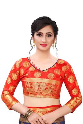 Mr & Mrs Creation Present White Colour Cotton Art Silk Saree With Designer Blouse Pic 5