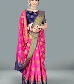 Mr & Mrs Creation Present Pink  Colour Cotton Art Silk Saree With Designer Blouse Pic 