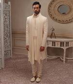 Pearl Embroidered Shrewani Set