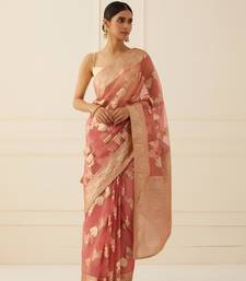 Organza Shaded Saree In Zari and Gota work