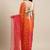 Handcrafted Orange & Red Shaded Organza Saree
