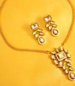 Kundan Meenakari Fusion Pendant Set