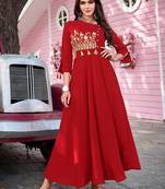 Ethnic Red Kurti for Smart Look in Party and Flaunt