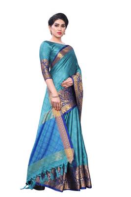 Light Blue Colour Saree 1