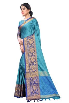 Light Blue Colour Saree 3