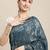 Morpic Georgette Sequence Saree With blouse piece