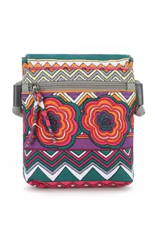 Rangoli Grey & Multi Polycotton & Canvas Abstract Digital Printed Sling Bag