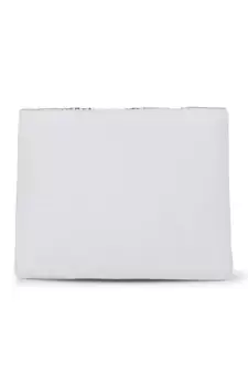 Anekaant Boho White & Gold Cotton Canvas Abstract Embellished Sling Bag