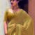 Ivory embroidered georgette saree with blouse