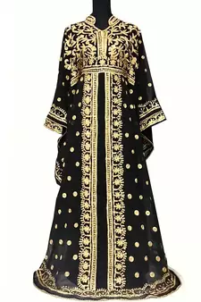 SALE New Moroccan Dubai Kaftans Farasha Abaya Dress Very Fancy Long Gown Aari Wedding Dress 