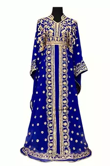 SALE New Moroccan Dubai Kaftans Farasha Abaya Dress Very Fancy Long Gown Aari Wedding Dress