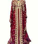 SALE New Moroccan Dubai Kaftans Farasha Abaya Dress Very Fancy Long Gown Aari Wedding Dress 