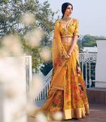 Mustard Lehenga Set
