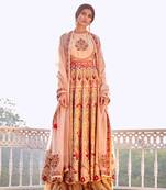 Biege Anarkali Set