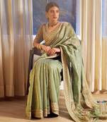 Moss Geen Saree Set