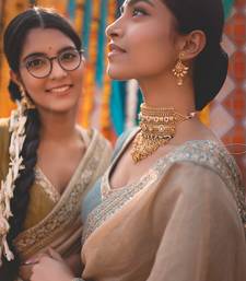 Moss Geen Saree Set