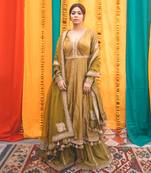 Lime Green Sharara Set