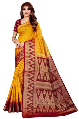 KASHMIRI MODAL HANDLOOM WEAVING SAREE WITH BLOUSE 1