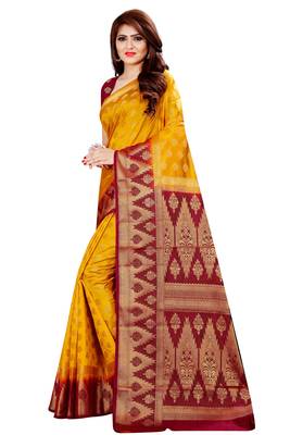 KASHMIRI MODAL HANDLOOM WEAVING SAREE WITH BLOUSE 2