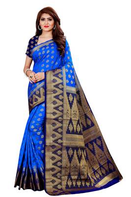 KASHMIRI MODAL HANDLOOM WEAVING SAREE WITH BLOUSE 1