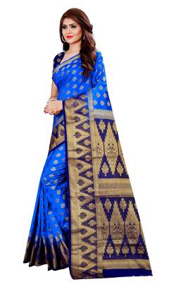 KASHMIRI MODAL HANDLOOM WEAVING SAREE WITH BLOUSE 2