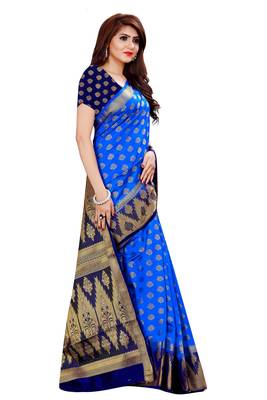 KASHMIRI MODAL HANDLOOM WEAVING SAREE WITH BLOUSE 3