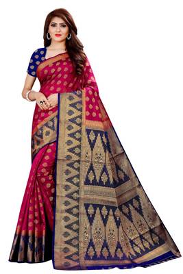 KASHMIRI MODAL HANDLOOM WEAVING SAREE WITH BLOUSE 1