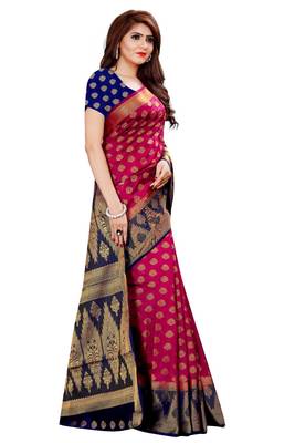KASHMIRI MODAL HANDLOOM WEAVING SAREE WITH BLOUSE 3