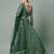 Sequin Lehenga Choli Net Green