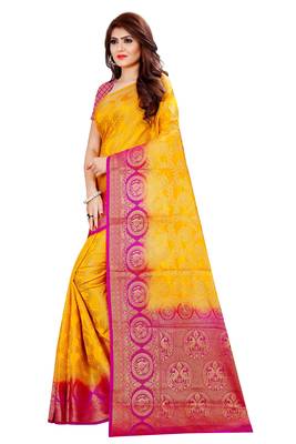 KASHMIRI MODAL HANDLOOM WEAVING SAREE WITH BLOUSE 2