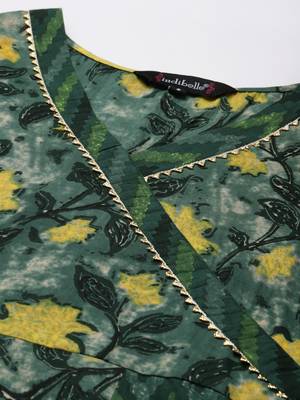 Green printed cotton ethnic-kurtis 4