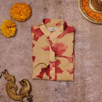 Printed Georgette Kurta Pajama Set 3