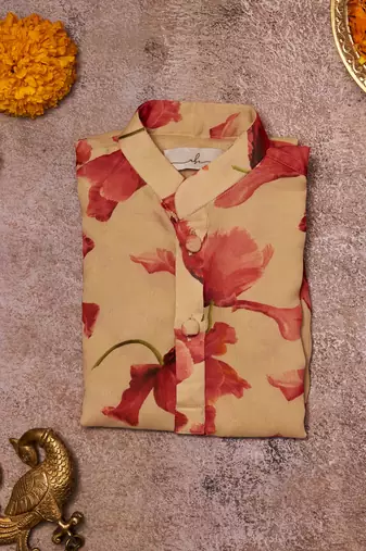 Printed Georgette Kurta Pajama Set