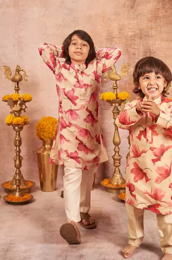 Printed Georgette Kurta Pajama Set