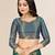Sweet smile stylish saree with blouse set-MAYRA-SEA GREEN-2