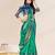 Sweet smile stylish saree with blouse set-MAYRA-SEA GREEN-2