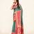 Sweet smile stylish saree with blouse set-TURQUOISE