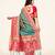 Sweet smile stylish saree with blouse set-TURQUOISE