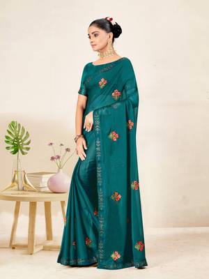 Sweet smile stylish saree with blouse set-MANGALAM-RAMA-4 2