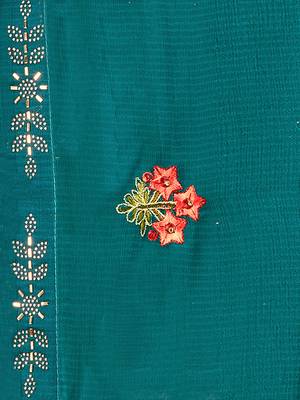 Sweet smile stylish saree with blouse set-MANGALAM-RAMA-4 6