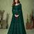 Green embroidery georget semi stitch anarkali gowns